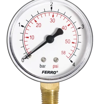 Manometru 63 mm 1/4" radial, 0-4 bari